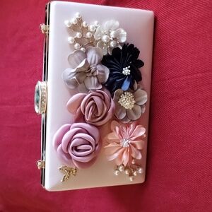 Floral Embellished Clutch